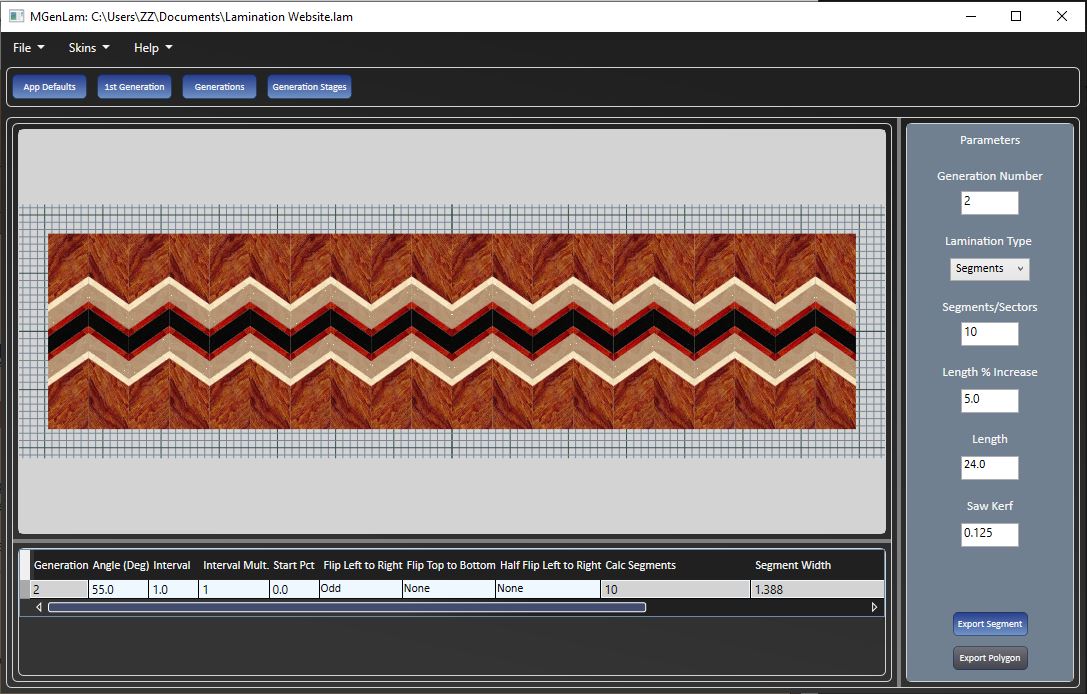 2nd Generation Lamination